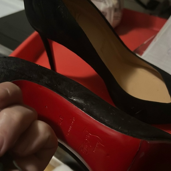 Suede Black Christian Louboutins Great for all occasions - Picture 1 of 1